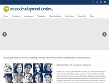 Tablet Screenshot of neurodevelopmentcenter.com